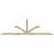 Ekena Millwork Richland Rough Sawn Timber Gable Bracket, Douglas Fir, 108"W x 31 1/2"H x 2"D x 4"F, 7/12 Pitch GBW108X31X0204RIC00RDF - alternate 1